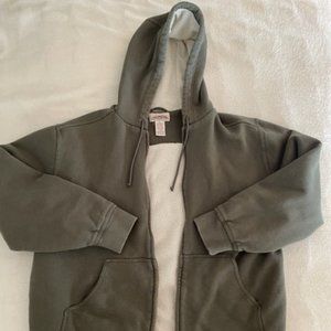 LL Bean Katahdin Iron Works Fleece-Lined Hoodie, Size L